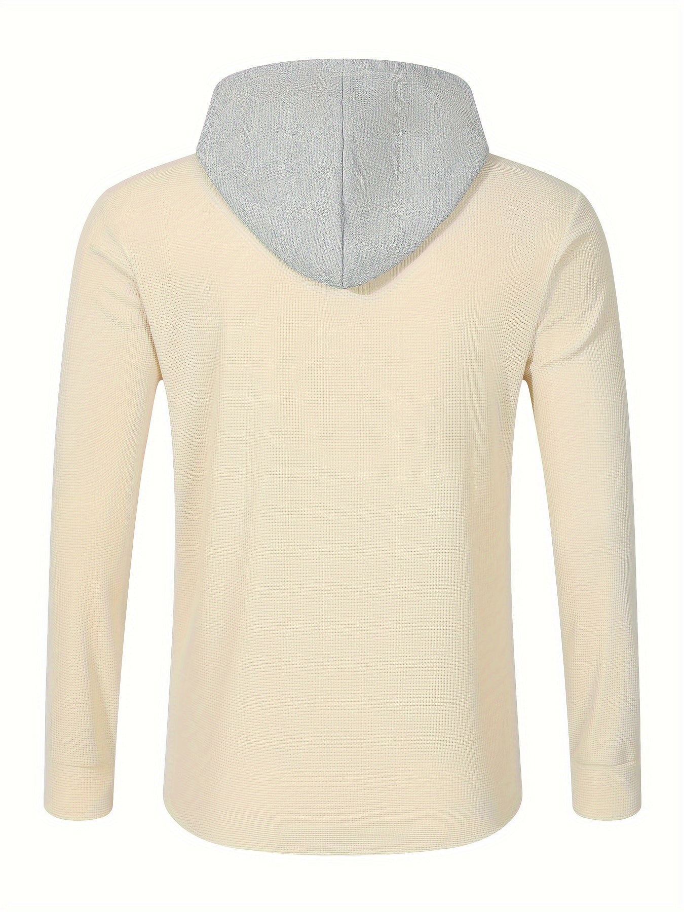 Men's Casual Hooded Jacket - Soft, Breathable Polyester with Button-Up Design & Pockets | Perfect for Spring, Fall & Outdoor Activities, Long Sleeve, Fashion, Daily, Leisure Style, Conventional Version