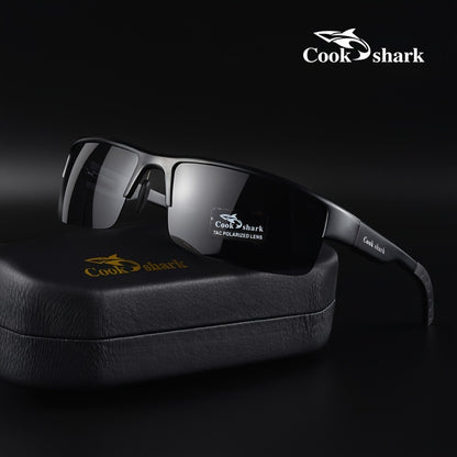 Men's Polarized Photochromic Driving Sunglasses with Lightweight Alloy
