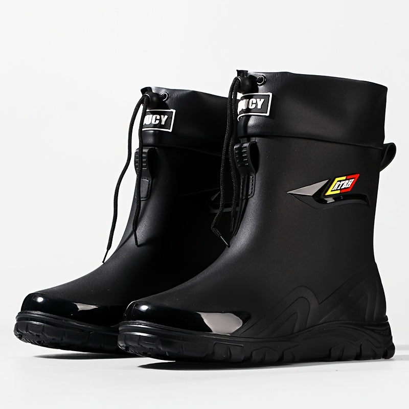 Men's Lightweight Waterproof Ankle Boots with Non-Slip Sole