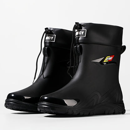 Men's Lightweight Waterproof Ankle Boots with Non-Slip Sole