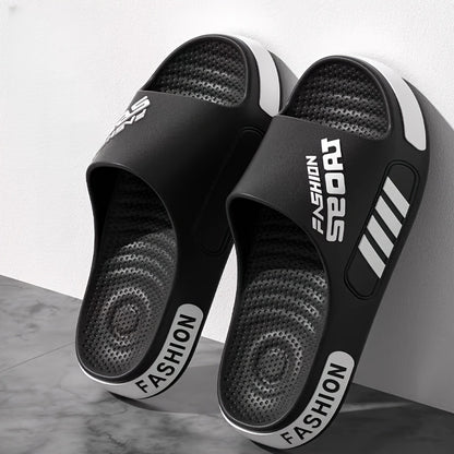 Men'S Summer Stylish Massage Non-Slip Textured Design Sandals, Suitable for Home, Outdoor, And Bathroom Use. - ayq