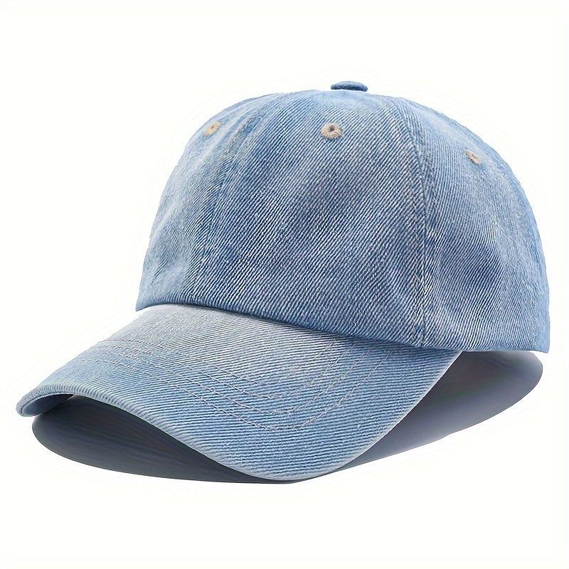 Men's Denim Baseball Cap Jeans Snapback Cap Casquette Plain Bone Hat Gorras Men Casual Blank Dad Male Hat