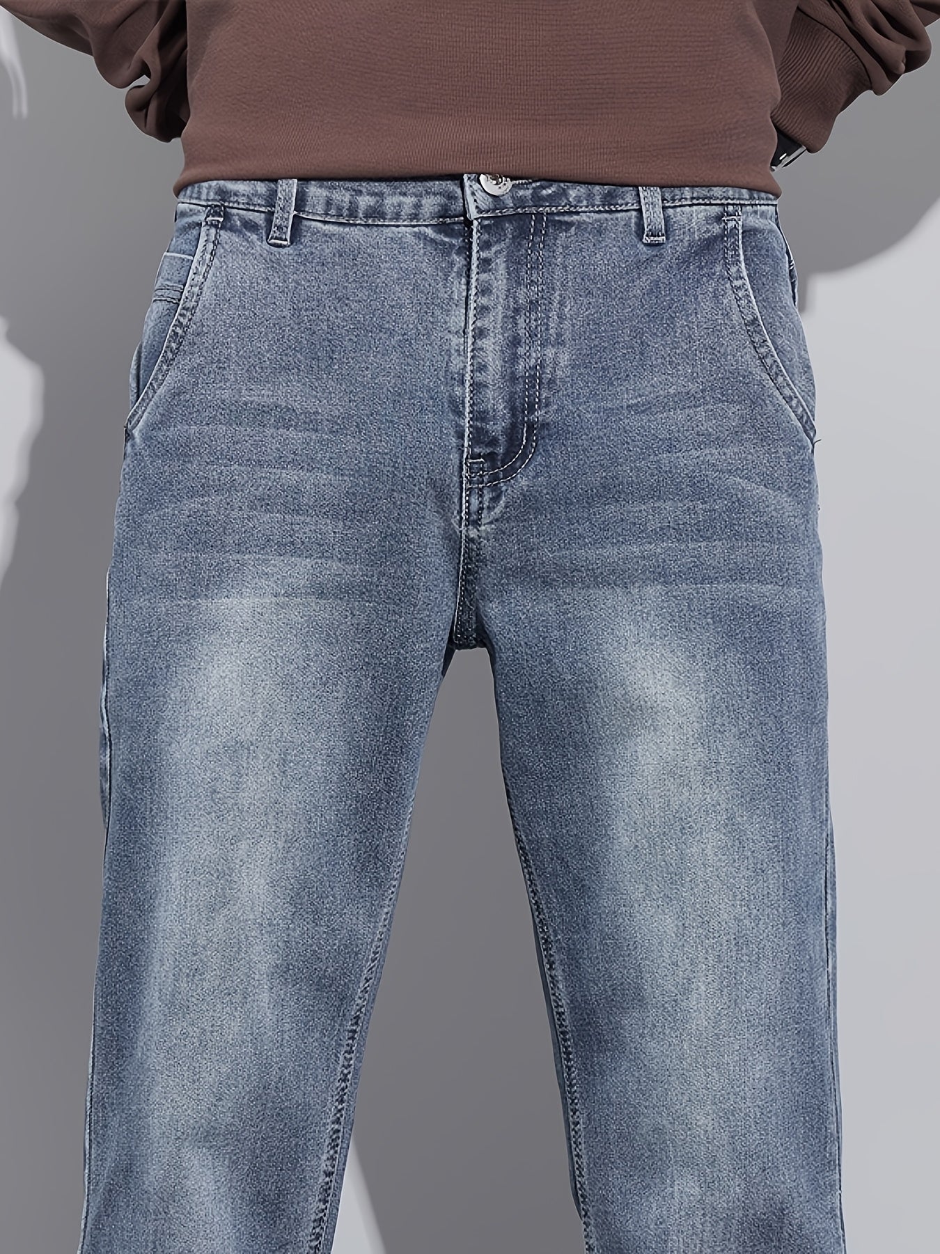 American Vintage Casual Loose Fit Jeans for Teen Boys