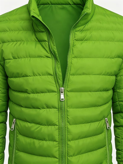 Men's Slim Fit Lightweight Stand Collar Windproof Jacket