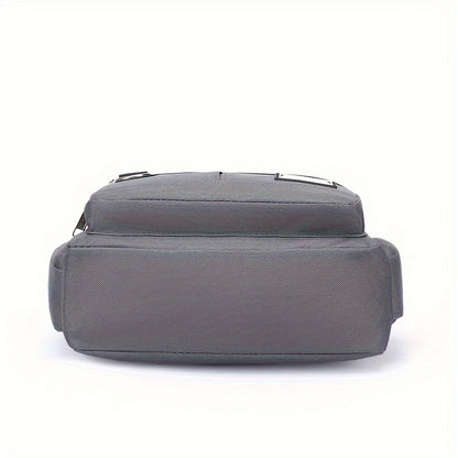 Multi-Pocket Crossbody Shoulder Bag, Casual Travel Office Messenger Bag, Durable, Multiple Compartments