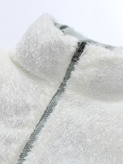 Տղամարդու երկկողմանի բրդյա ծածկույթով հաստ բաճկոն՝ առօրյա կանգնած օձիքով՝ տառերի տպագրությամբ, սովորական չափսերով, գրպաններով, պոլիեսթերային լցոնով, բազմակողմանի աշուն/ձմեռ համար, ձմեռային բաճկոն