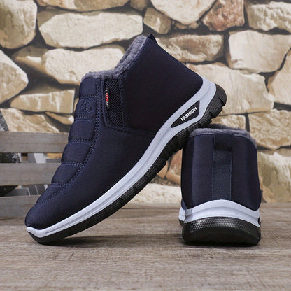 '-Lined New Winter Men's Outdoor Non-Slip Soft Comfortable Warm Lined Cold-Proof Shoes and Boots