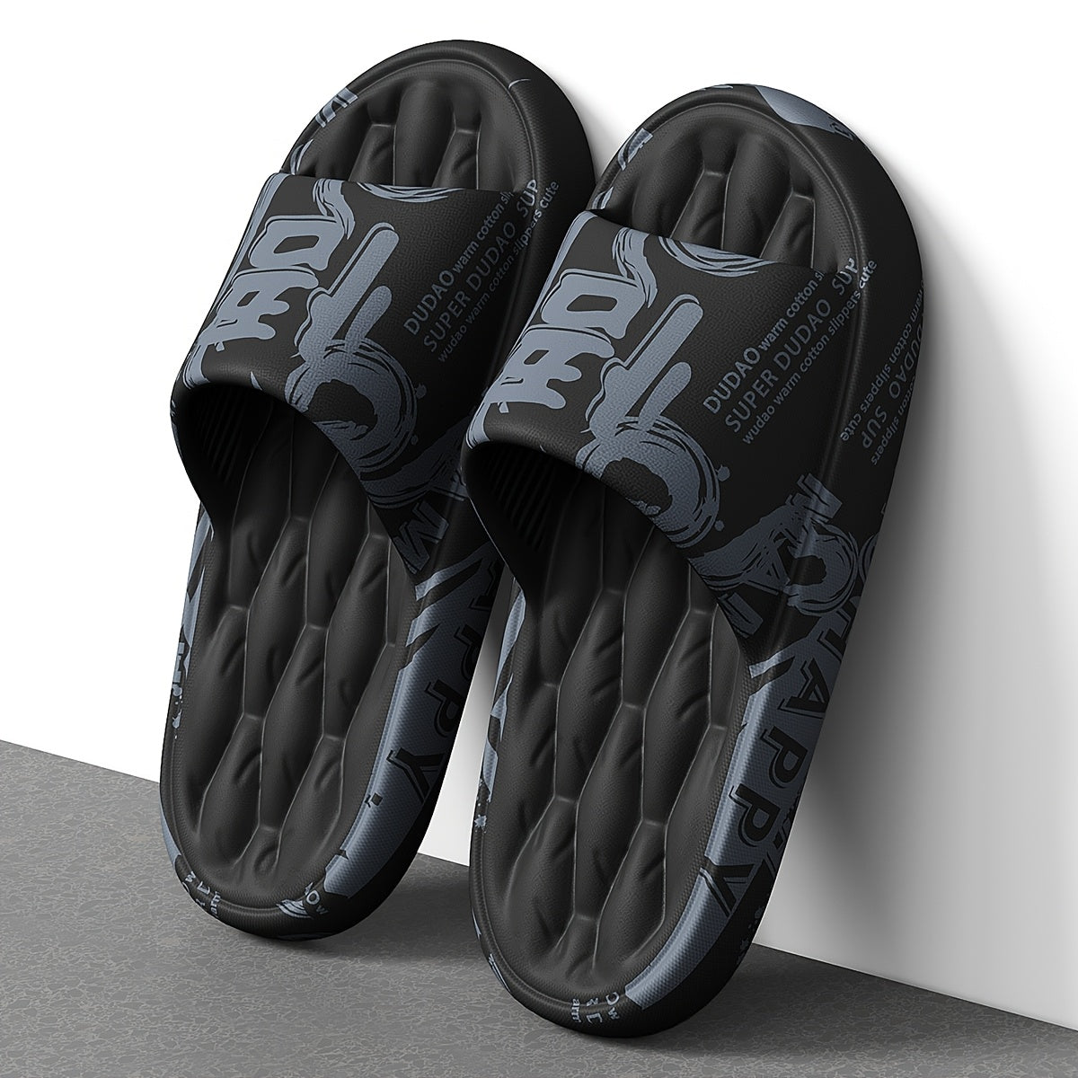 Men's Casual Graffiti Slippers Soft EVA All-Season Wear