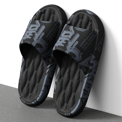 Men's Casual Graffiti Slippers Soft EVA All-Season Wear