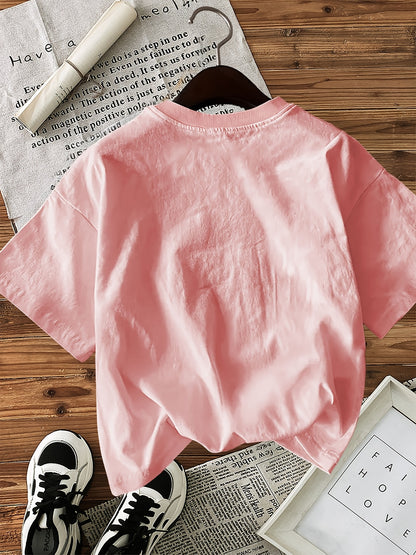 Men's 100% Cotton Geometric Print Crew Neck T-Shirt for Summer