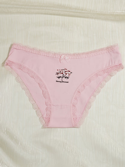 5-Pack Women's Cotton Briefs, Soft, Breathable Mid-Rise Panties
