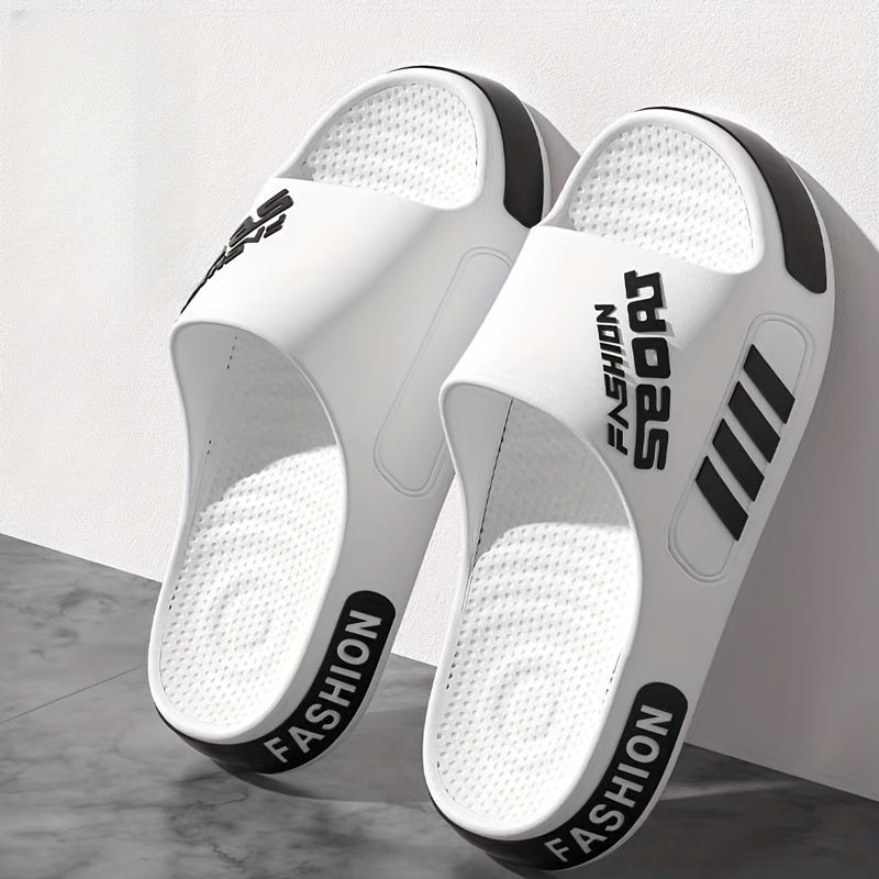 Men'S Summer Stylish Massage Non-Slip Textured Design Sandals, Suitable for Home, Outdoor, And Bathroom Use. - ayq