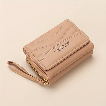 Կանացի նորաձև մինիմալիստական ​​ծալովի դրամապանակ՝ ճարմանդային դիզայնով, մեծ տարողությամբ, հասանելի է 6 գույնով