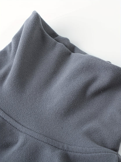 Casual Solid Men's Autumn And Winter Turtleneck Long-sleeved Fit T-shirt