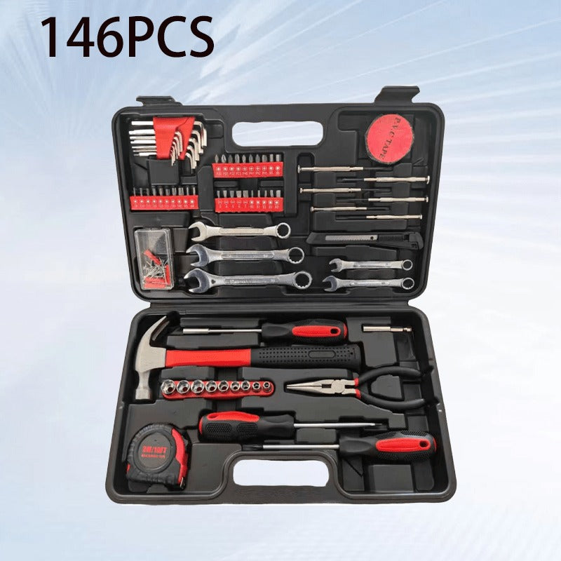 Home and Auto Repair Dual-Purpose Tool Set! No Need to Worry About Home Auto Repairs—this Versatile Set Handles Both Household and Automotive Maintenance. It Includes a Rich Assortment of Automotive Mechanical Tools, Making