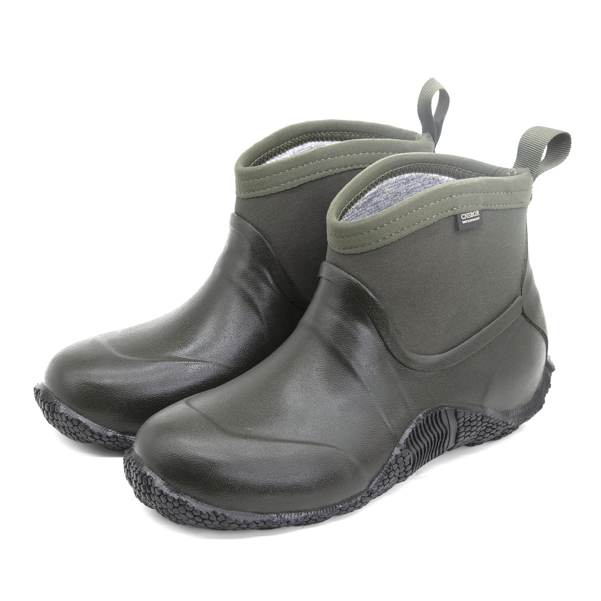 Men's Waterproof Outdoor Warm Slip-On Anti-Slip Rain Boots
