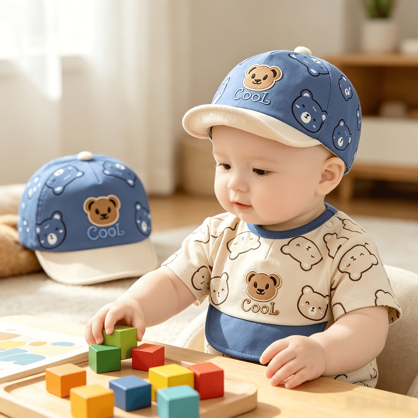 2-Pack Breathable Baby Baseball Caps for Spring and Summer