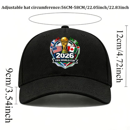 2026 FIFA World Cup Official Commemorative Baseball Cap Black