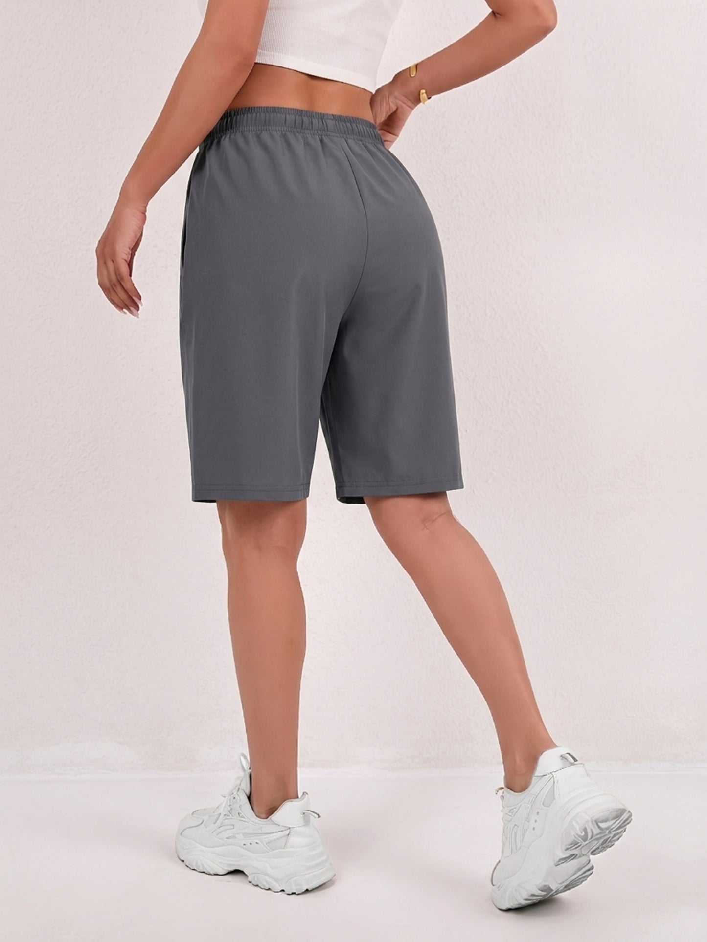 Women’s Lightweight Summer Bermuda Shorts with Drawstring Waist