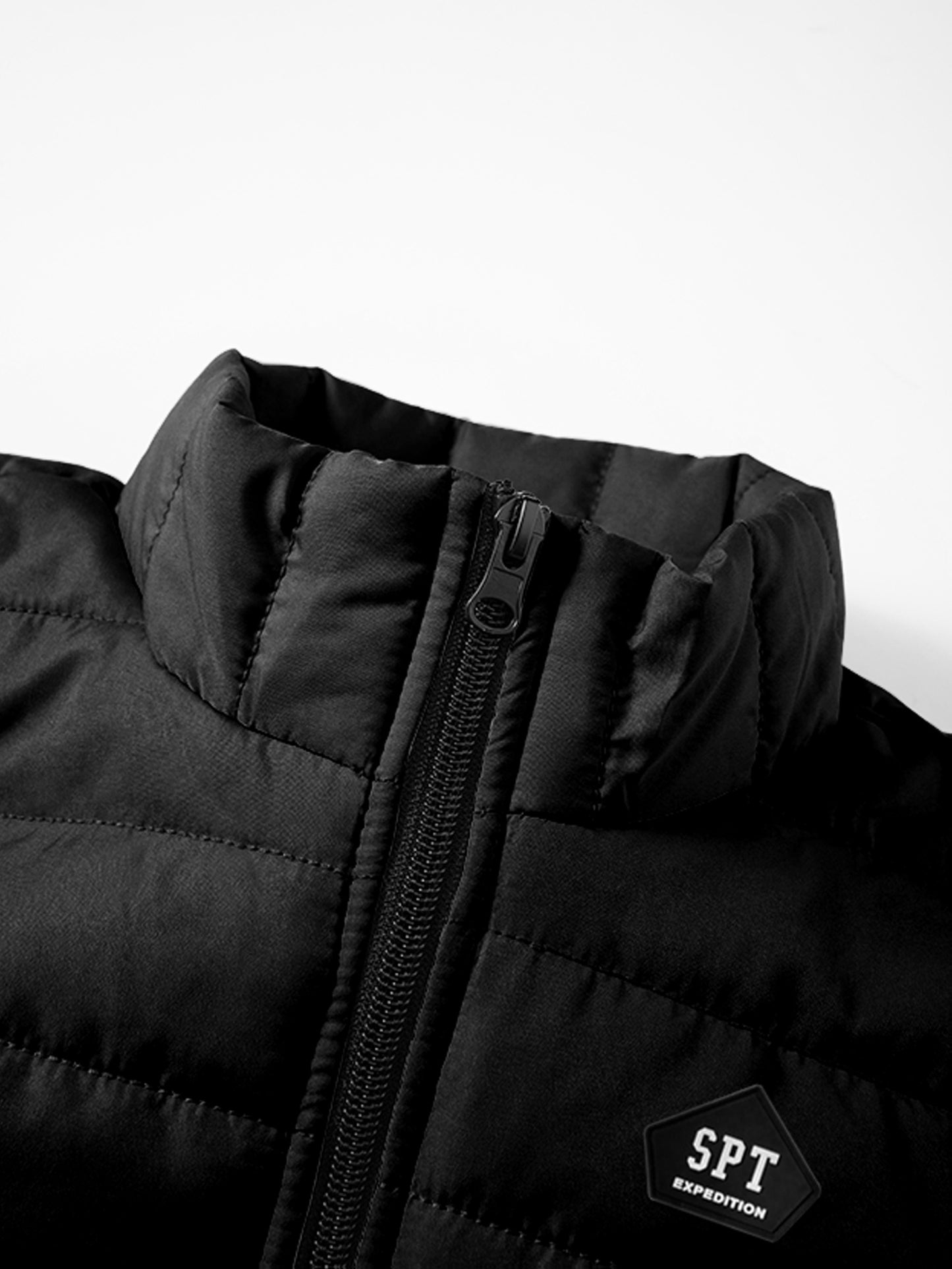 Men's Lightweight Sleeveless Vest with Stand Collar for Fall/Winter