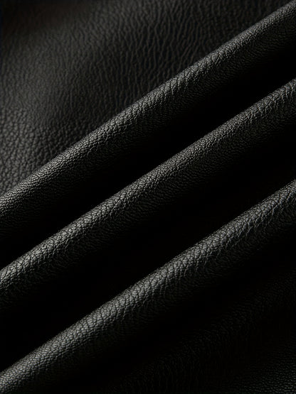 Men's Heavy-Duty Jacket - Thick Collar & Zippered Pockets, Brown/, Motorcycle-Ready Workwear Coat for Construction, Commuting - Non-Stretch Exterior & Polyester Lining - Autumn/Winter Outerwear, Casual Workwear, Embroidered D