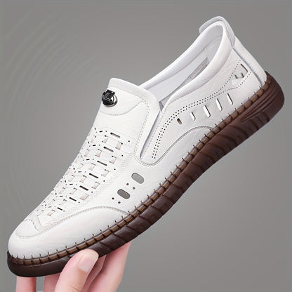 Men's Breathable Business Casual Shoes with Rubber Sole
