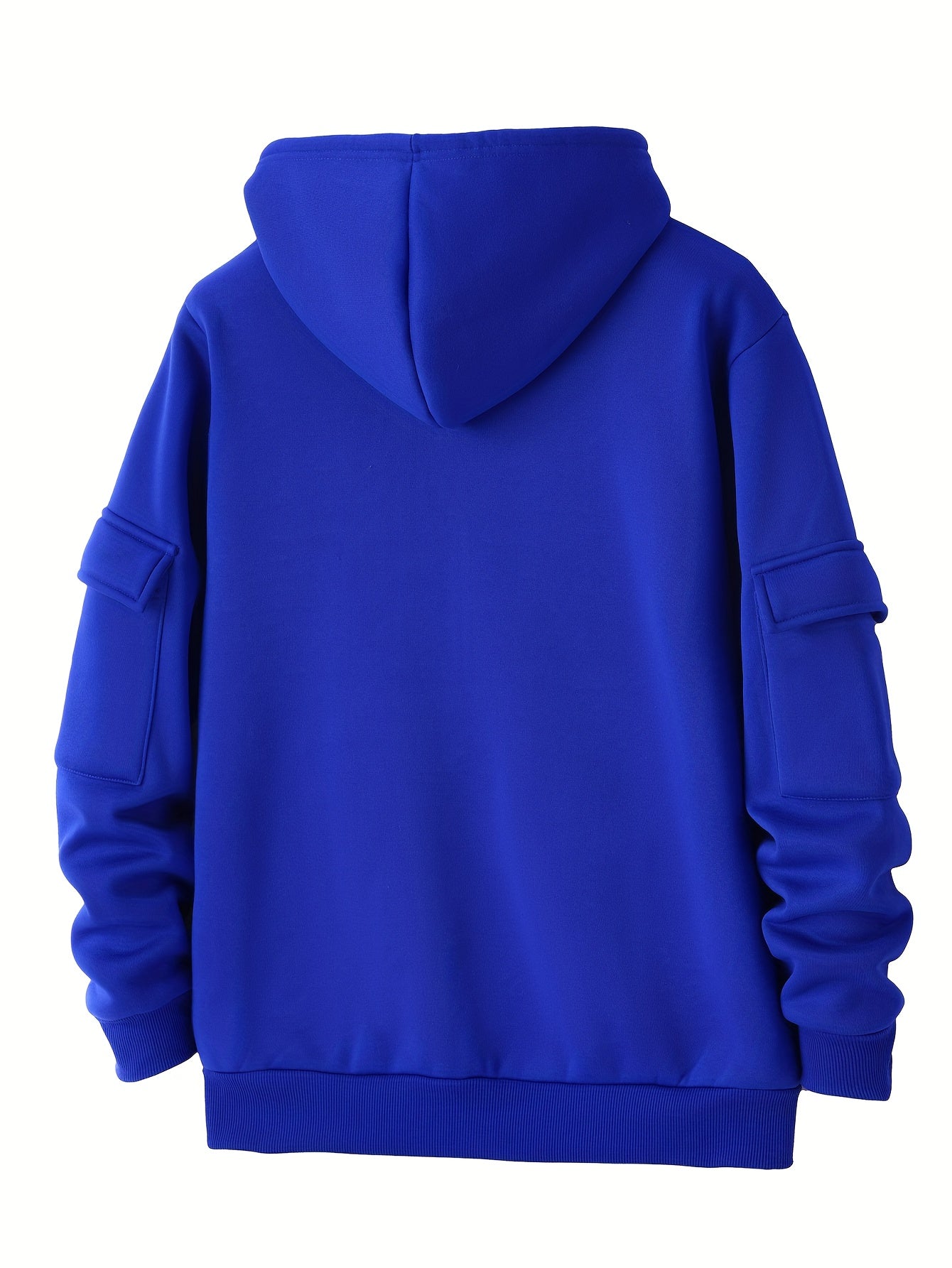 Men's Casual Zip Hoodie and Loose Cargo Pants Set - Breathable Polyest