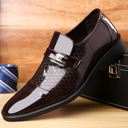 Men's Business Casual Slip-On Shoes with Soft Rubber Sole