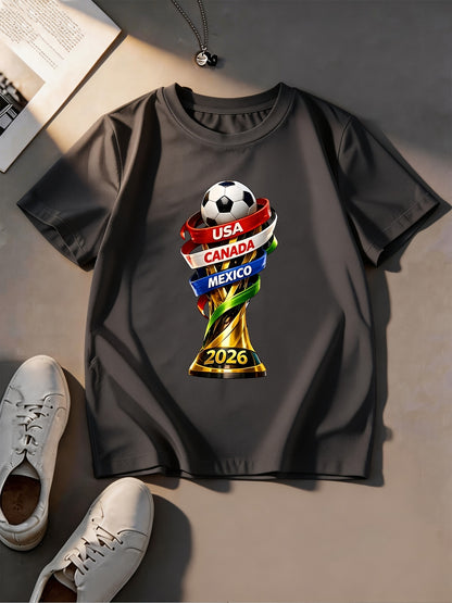 2026 FIFA World Cup Boys Mesh T-Shirt - Summer Sportswear