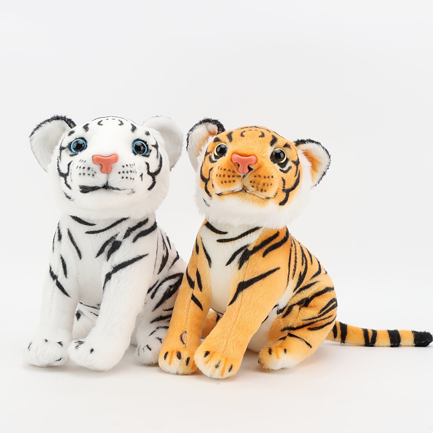 23Cm/9.05In Plush Toy of a Simulation Tiger, Made from Polyester Fiber, Themed Around Anime, Perfect for Teenagers, Suitable for Living Room Decoration, And Ideal for Gifts on Birthdays, Christmas, Valentine'S Day, And Other