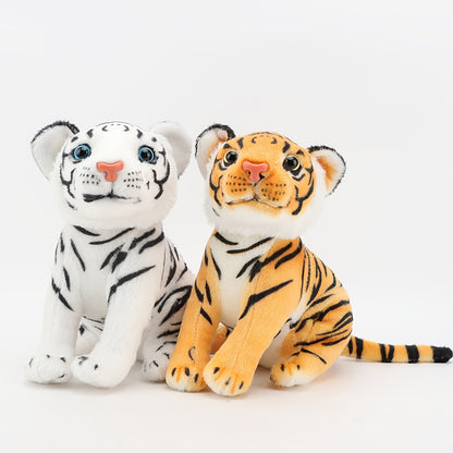 23Cm/9.05In Plush Toy of a Simulation Tiger, Made from Polyester Fiber, Themed Around Anime, Perfect for Teenagers, Suitable for Living Room Decoration, And Ideal for Gifts on Birthdays, Christmas, Valentine'S Day, And Other