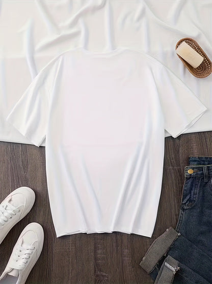 Women's Casual Summer T-Shirt with Animal Print