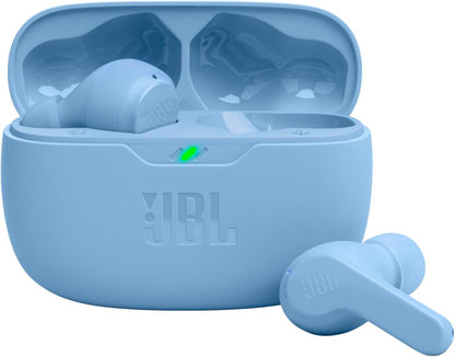 JBL Vibe Beam - True Wireless JBL Deep Bass Sound Earbuds, Bluetooth 5.2, Water & Dust Resistant, Hands-Free Call with Voiceaware, up to 32 Hours of Battery Life (Black)