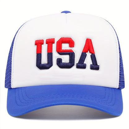 Men's Breathable USA Flag Baseball Cap Casual Mesh Hat