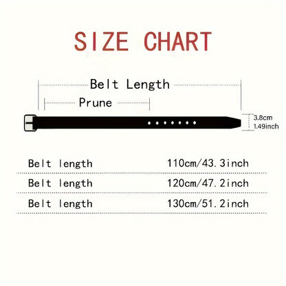 2pcs Luxury Faux Leather Belts with Metal Pin Buckle, Casual Style, Square Button Detail, for Men & Women, Ideal for Valentine'S Day, St. Patrick'S Day, Easter, Mardi Gras Day, Best for Christmas, Perfect for Thanksgiving