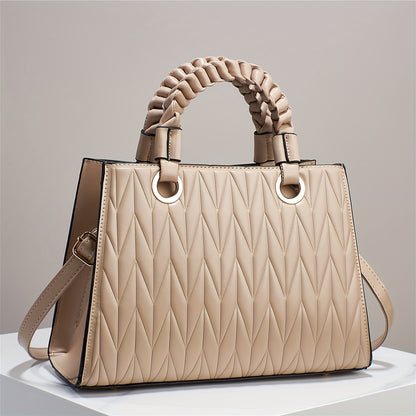 Նոր ոճային ձեռքի պայուսակը ընդարձակ մայրիկի համար նախատեսված պայուսակ է, կատարյալ է ուսը կամ խաչաձև վերնաշապիկը կրելու համար, նորաձև է 2025 թվականի համար և ճառագում է բարձր նորաձևության զգացողություն։