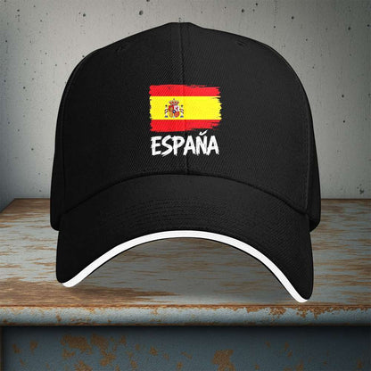 Lightweight Spanish Flag Cap with ESPANA Lettering for Fitness