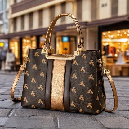Lorna Vesta Elegant Women's Leather Tote with Removable Strap