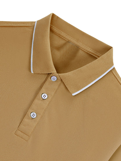 Y1013.46-30.48 cm Black, Navy Blue, Pink, And Beige, Featuring CKZM Graphic Prints, High-End Breathable Golf Shirts, Men'S Tops, Casual V-Neck T-Shirts for Men, Summer Short Sleeves, Men'S POLO Shirts, Men'S Clothing, with a - ayq