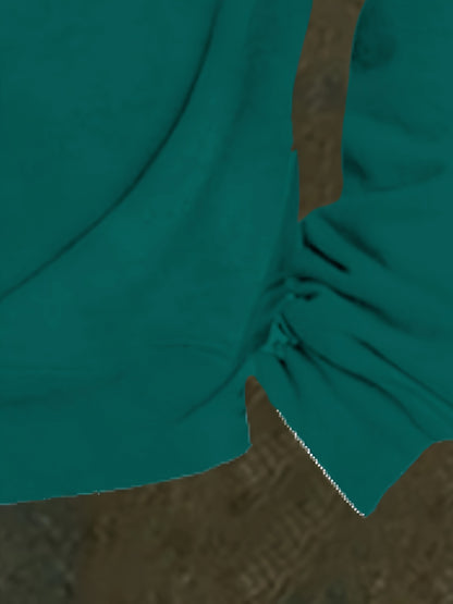 Men'S Plus Size Long Sleeve Henley Shirt with Forest & Deer Application, 100% Polyester Knit Fabric, Regular Fit Sporty & Party Top with Collared Neck and Slight Stretch - Printed Design