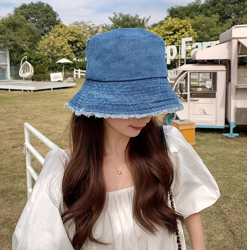 1pc 2024 New Spring/Summer Fisherman Hat, Sun Hat, Casual And Fashionable, Suitable for Travel, Protects Against Uv Rays