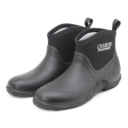 Men's Waterproof Outdoor Warm Slip-On Anti-Slip Rain Boots
