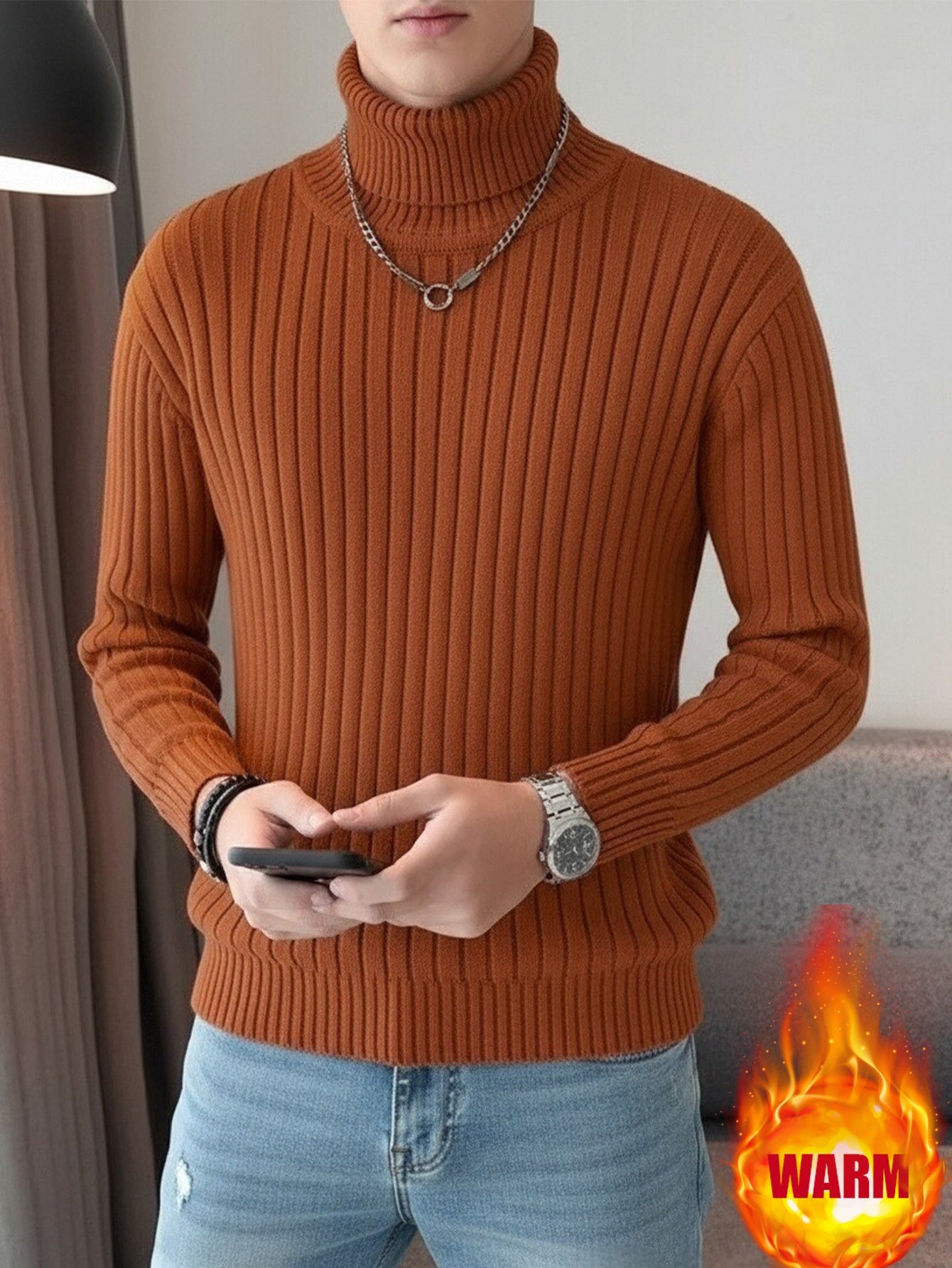 Թանգ Յունշուի ընտրությունը՝ աշուն/ձմեռ ունիսեքս, նեղ, պարզ, փափուկ, հարմարավետ, առօրյա սվիտեր