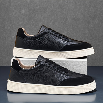 Men's Black Vintage Casual Skate Sneakers with Soft Sole