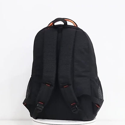 Large Capacity Waterproof Travel Backpack for Men - Durable Nylon, Adjustable Straps, Multi-Compartment Business and School Bag, Black, Backpack for Travel