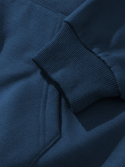 Men'S Fashion Trendy Hooded Sweatshirt | Casual Style, Regular Fit, Winter Season, Print Pattern, Slight Stretch Fabric