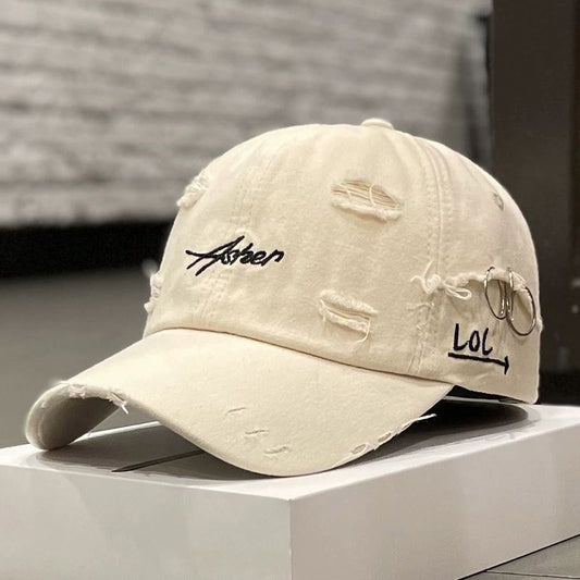 Vintage Distressed Soft Top Baseball Cap for Women - Lightweight Sprin - ayq