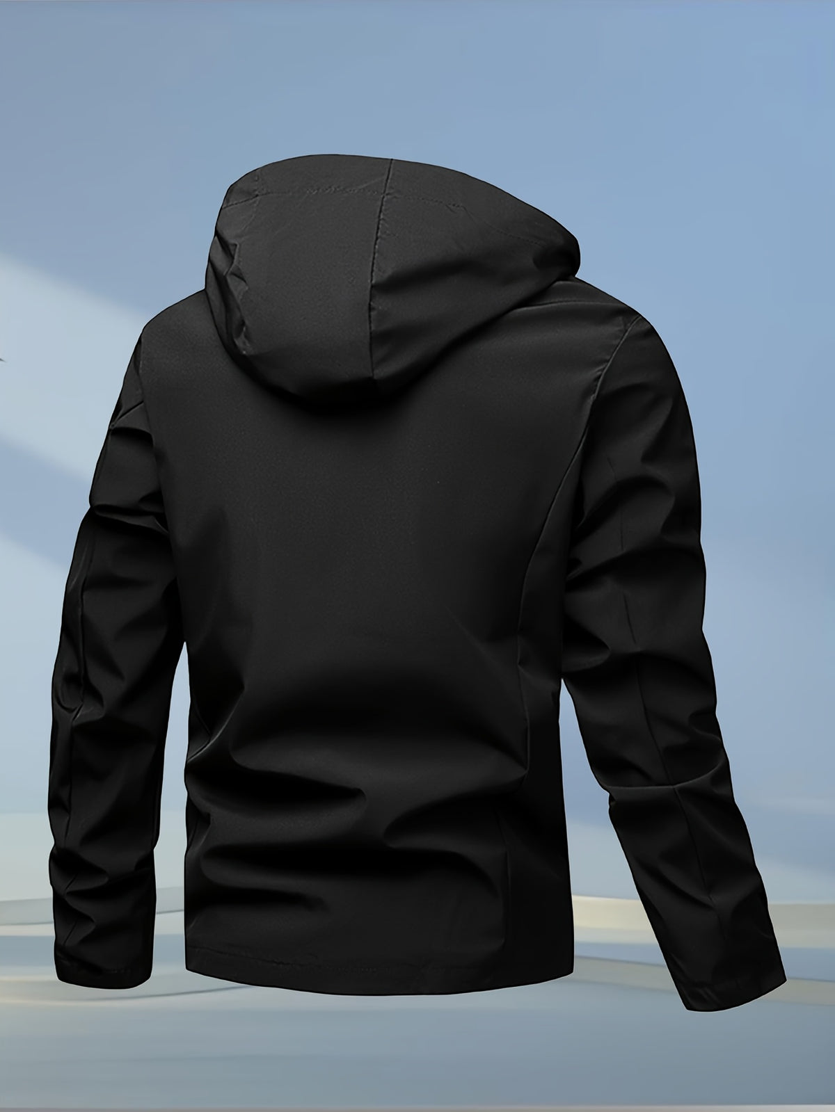 Men's Softshell Hooded Jacket for Outdoor Hiking and Camping
