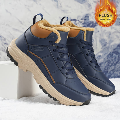 's/Unisex Heavy-Duty Winter/Outdoor/All-Terrain Large Size (Wide Width Available) High-Top All-Terrain Traction Tires, & /TPR Sole, Lace-Up Hiking Boots for Ice, Snow, Mud, Grass - Warm, Casual/Daily Wear (No