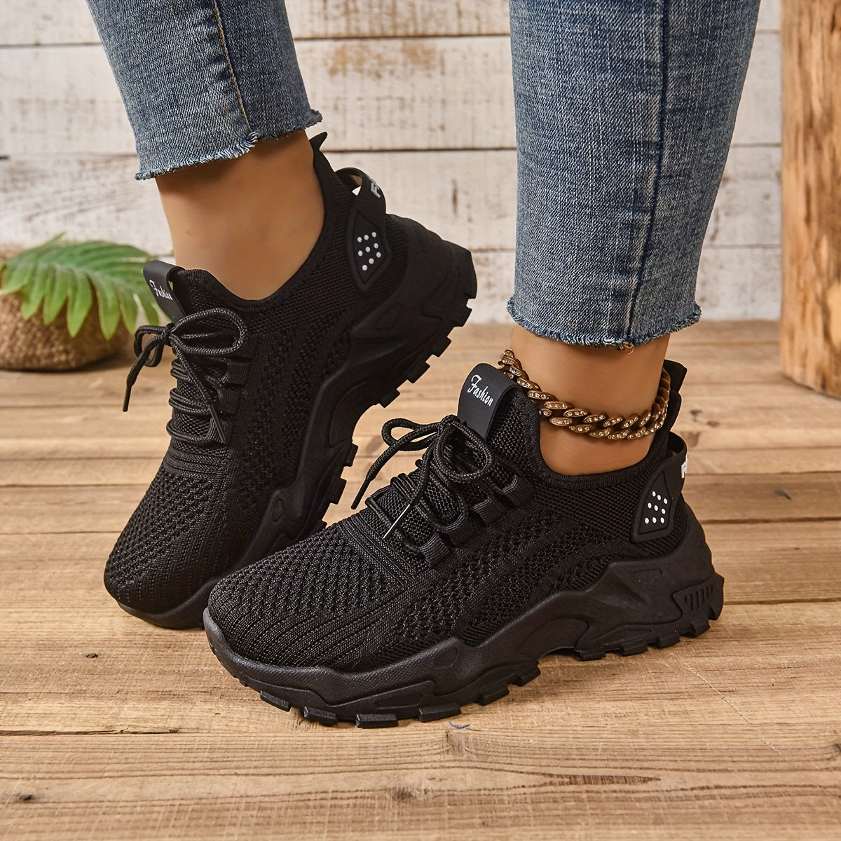 Կանացի առօրյա սպորտային կոշիկներ՝ շնչող գործվածքից վերնամասով, ռետինե ներբանով, ցածր գագաթով, պարզ մատով, բոլոր եղանակների հարմարավետ կոշիկներ, առօրյա հագուստ | Ժամանակակից առօրյա ոճ | Շնչող գործվածքից սպորտային կոշիկներ